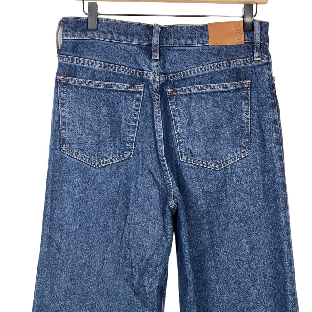 SOLD J. Crew Petite Wide Leg Denim Trouser Jean BP481 28P 28 High Rise y2k - Picture 7 of 15